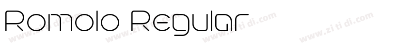 Romolo Regular字体转换